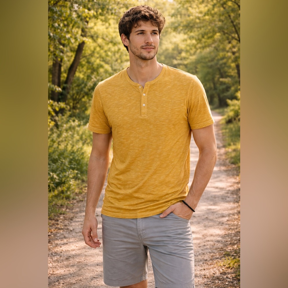 Goodfellow & Co. Men’s Heather Yellow Tee Shirt